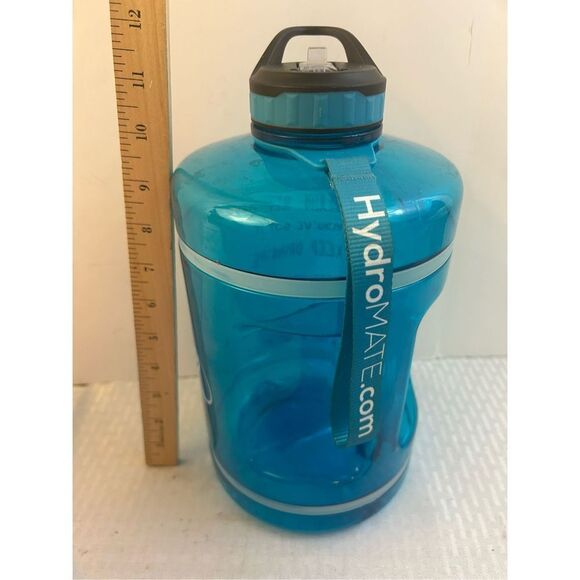 Hydromate water bottle & strap turquoise 1 gal container - Picture 3 of 5
